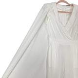 Shein White Jumpsuit with Cape- Size XS (see notes)