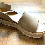 Soda Natural Espadrille Platform Sandals- Size 7.5 (see notes)
