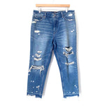 Abercrombie&fitch Annie High Rise Girlfriend Distressed Skinny Jeans- Size 32 (Inseam 26”)