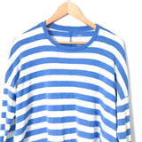 Aerie Long Sleeve Blue and White Striped Top - Size S