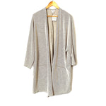 Donni Grey Ribbed Open Cardigan NWT- Size OS Plus