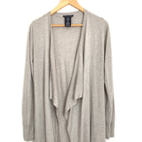 Chelsea & Theodore Grey Waterfall Sweater- Size S