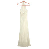 Petal + Pup Ivory Crochet Halter Tie Lined Dress NWT- Size 4