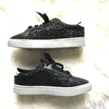 Time and Tru Black Glitter Star Detail Sneakers- Size 8 1/2