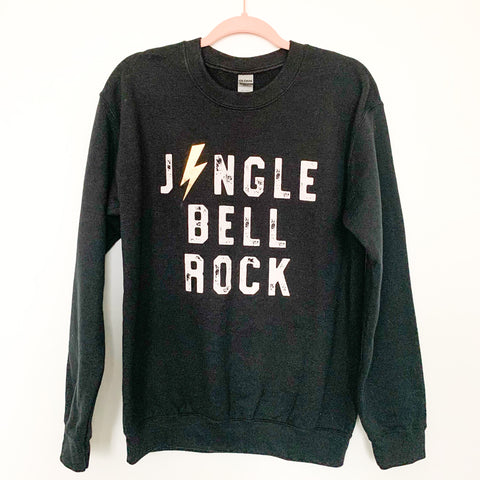 Gildan Black Jingle Bell Rock Sweatshirt- Size S