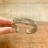 Set Of 4 Silver Cuff Bracelets