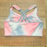 Wavvy Pink/Blue Tie Dye Sports Bra- Size L (We Have Matching Bottoms!)