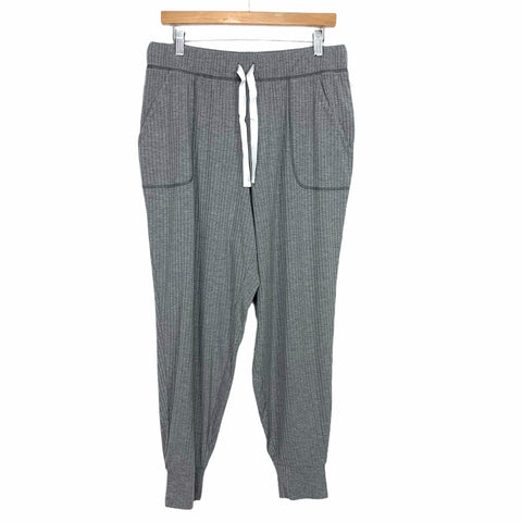 Sleep by Cacique Grey Ribbed Jogger Lounge Pants NWT- Size 14/16 (Inseam 25")