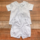 The Oaks Apparel Light Blue Button Up Back Short Set- Size 4