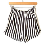 Thread and Supply Vertical Striped Elastic Waist Shorts- Size S