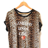 Live Love Gameday “Gameday Kinda Girl” Graphic Leopard Short Sleeve- Size S