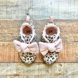 H&M Leopard Print Faux Suede with Bow Sneakers- Size 4-5 (sold out online)