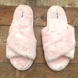 Splendid Light Pink Fluffy Slippers- Size M/L(Brand New Condition)