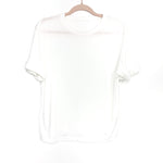 A New Day White Cuffed Sleeve Tee- Size M