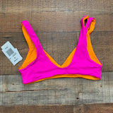 L*Space REVERSIBLE Magenta/Orange One Wave Swimsuit Top NWT- Size M (We have matching bottom, sold out online)