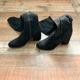 UNISA Black Suede Over the Knee Block Heel Boots- Size 9 (LIKE NEW)