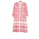 Goodnight Macaroon Pink/White Floral Print Dress- Size M