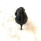 Elizabeth and James Black Beaded Stiletto Heel- Size 6