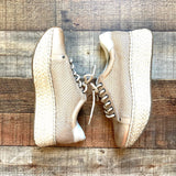 OTBT (Off the Beaten Track) Gold Espadrille Sneakers- Size 6.5 (GREAT CONDITION)