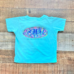 Rabbit Skins Turquoise Atlantic Beach Tee- Size 12M