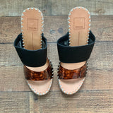 Dolce Vita Black/Tortoise Strap Canvas Wedge- Size 9 (Like new!)