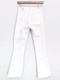 Zara White Mid-Rise Flare Cropped Jeans NWT- Size 2 (Inseam 26”)