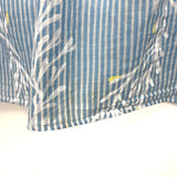 Lilly Pulitzer Blue and White Striped Floral Print Dress- Size XL (see notes)