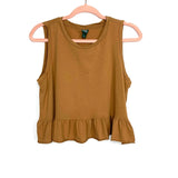 Wild Fable Camel Ruffle Hem Tank- Size S (see notes)