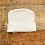 No Brand White Baby Hat- Size Newborn