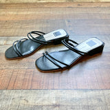 Dolce Vita Black Leather Strappy Low Heel Sandals- Size 10 (BRAND NEW CONDITION, sold out online)