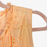 BB Dakota by Steve Madden Light Orange Eyelet Out for Ice Cream Dress- Size S (see notes)