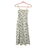 Loft Beach Cream with Black/Grey Polk Dots Spaghetti Strap Dress- Size XXS (sold out online)
