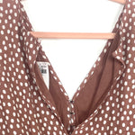 Abercrombie & Fitch Polka Dot Hook & Eye Closure Smocked Waist Romper NWT- Size S (see notes)