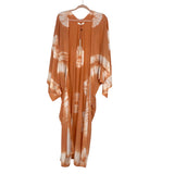 Mustard Seed Orange and White Tie-Dye Printed Kimono NWT- Size M