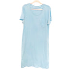 J Crew Garment Dyed Blue T Shirt Dress- Size L (See Notes)