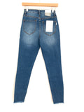 Nature High Rise Frayed Hem Button Front Skinny Jeans NWT- Size 3/25 (Inseam 26”)