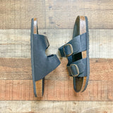 Maurices Black Double Strap Slip On Sandals- Size 10 (Brand new condition!)