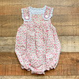 Smockingbird  Red/Pink Floral Bubble- Size 24M