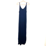 No Brand Navy Side Slits Maxi Dress- Size L