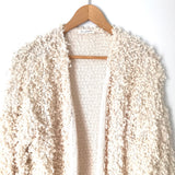 Blu Pepper Ivory Popcorn Fringe Cardigan- Size ~S