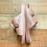 Freedom Moses Light Pink Slides- Size 40/41 (LIKE NEW)