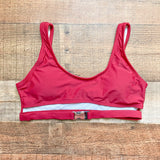 Gym Groupie Red Bikini Top with Buckle NWOT- Size S (we have matching bottoms)