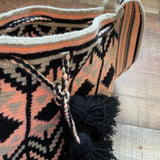 Straccio Rico Large Threaded Printed Tassel Closure Handbag