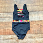 Little Peixoto Black Neon Strappy One Piece- Size 6 (fits like 2T)