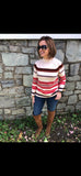 LOFT Loose Fit Striped Turtleneck Sweater- Size XS