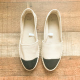 A New Day Cream and Black Espadrilles- Size 7.5