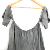 Sun & Shadow Olive Off the Shoulder Top- Size M