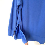 Aerie Blue Long Sleeve Side Slit Top- Size XS