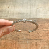 Set Of 4 Silver Cuff Bracelets