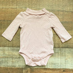 Baby Gap Pink Polka Dot Turtleneck Onesie- Size 0-3M